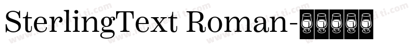SterlingText Roman字体转换